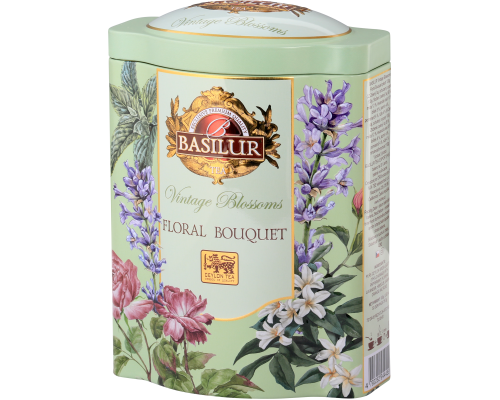 Чай Basilur "Винтажные цветы" Цветочный букет 100 гр ж/б