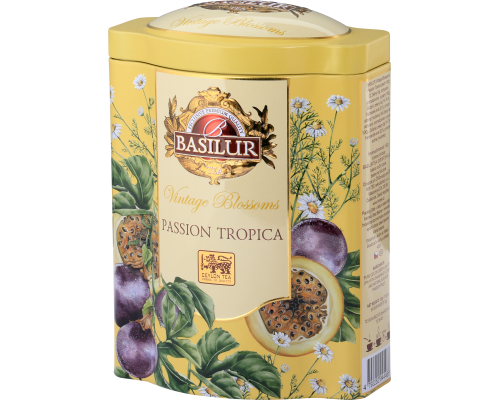 Чай Basilur "Винтажные цветы" Страсть тропика 100 гр ж/б