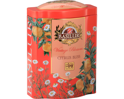 Чай Basilur "Винтажные цветы" Цитрусовое блаженство 100 g. ж/б