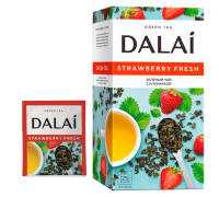 Чай зеленый Dalai Strawberry fresh 25 конв.