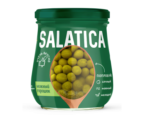 Горошек зеленый «SALATICA» 460 мл, ст/б