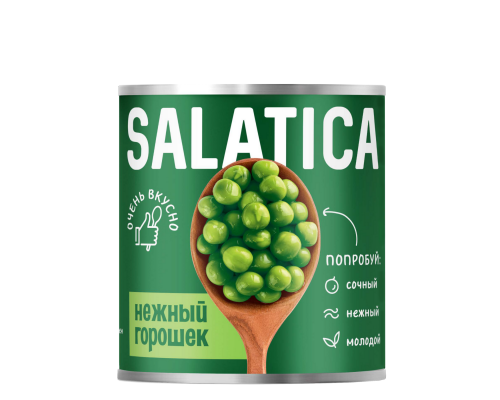 Горошек зеленый «SALATICA» 425 мл.