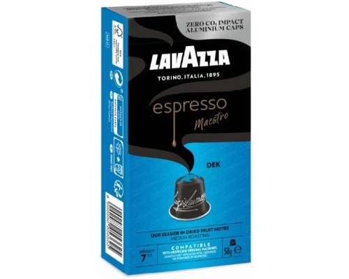 Кофе "Lavazza" молотый в капсулах ALU ESPRESSO DEK 10 капс., без кофеина