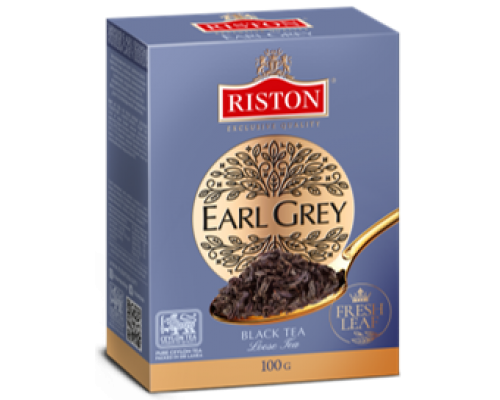 Чай Riston Earl Grey  черный байх. лист. с бергамотом 100 г