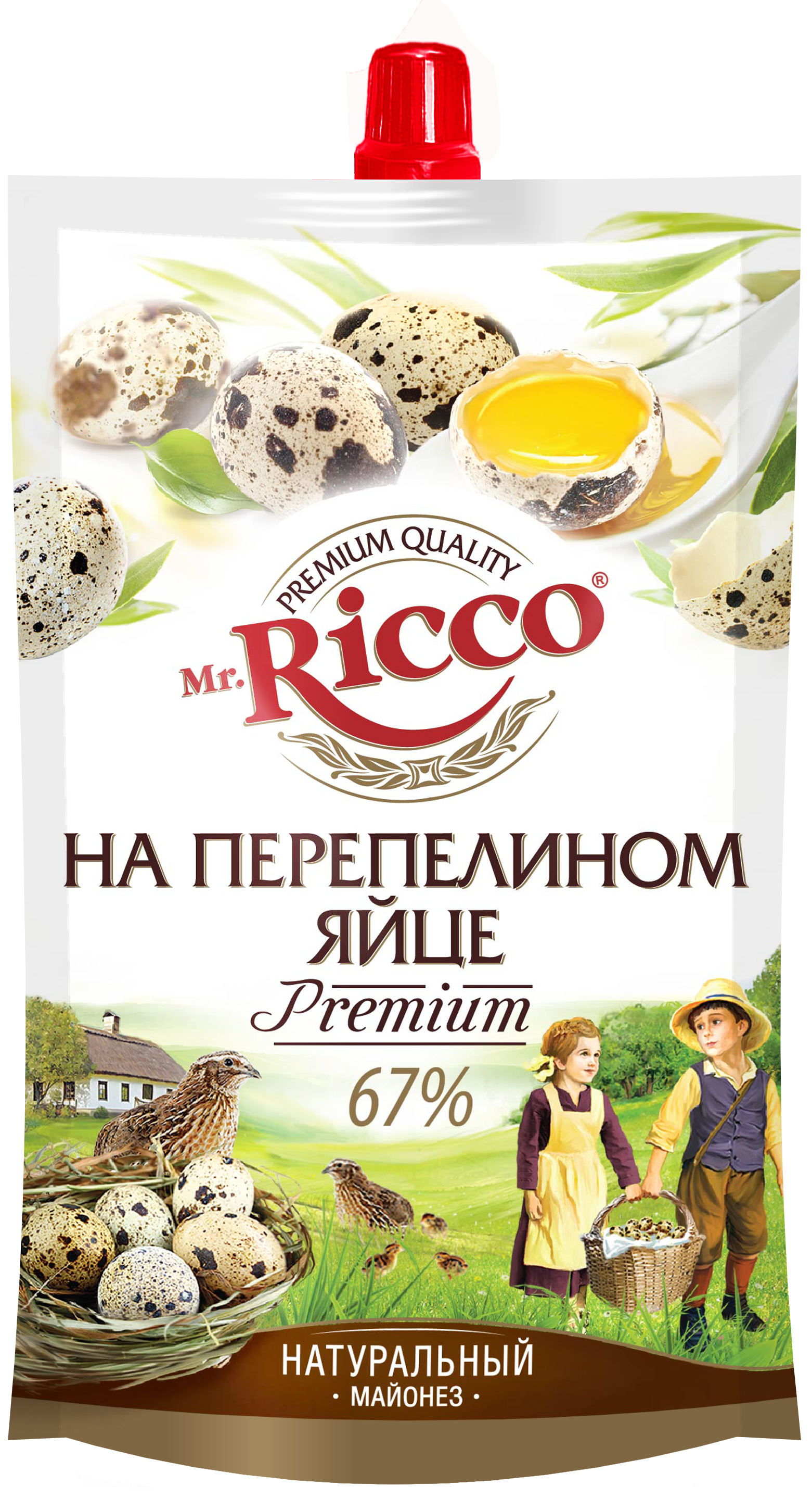 Майонез Mr.Ricco "На перепелином яйце" 67%, 205 г