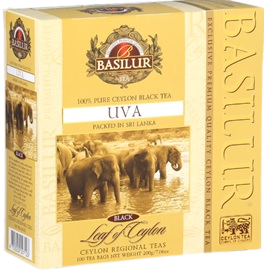 Чай Basilur колл. Лист цейлона "УВА" 100 пак.