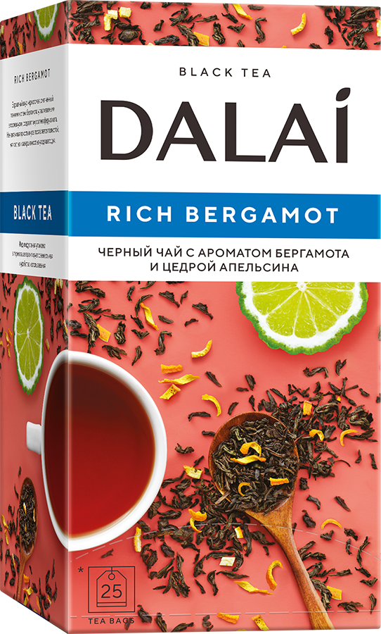 Чай черный Dalai Rich Bergamot 25 конв.