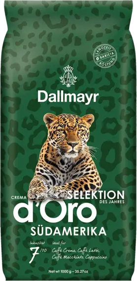 Кофе Dallmayr Crema d'Oro Selektion Des Jahres Sudamerika в зернах 1 кг.