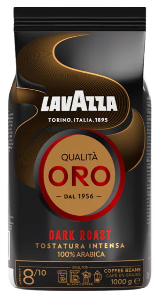 Кофе Lavazza Qualita Oro Dark в зернах 1 кг