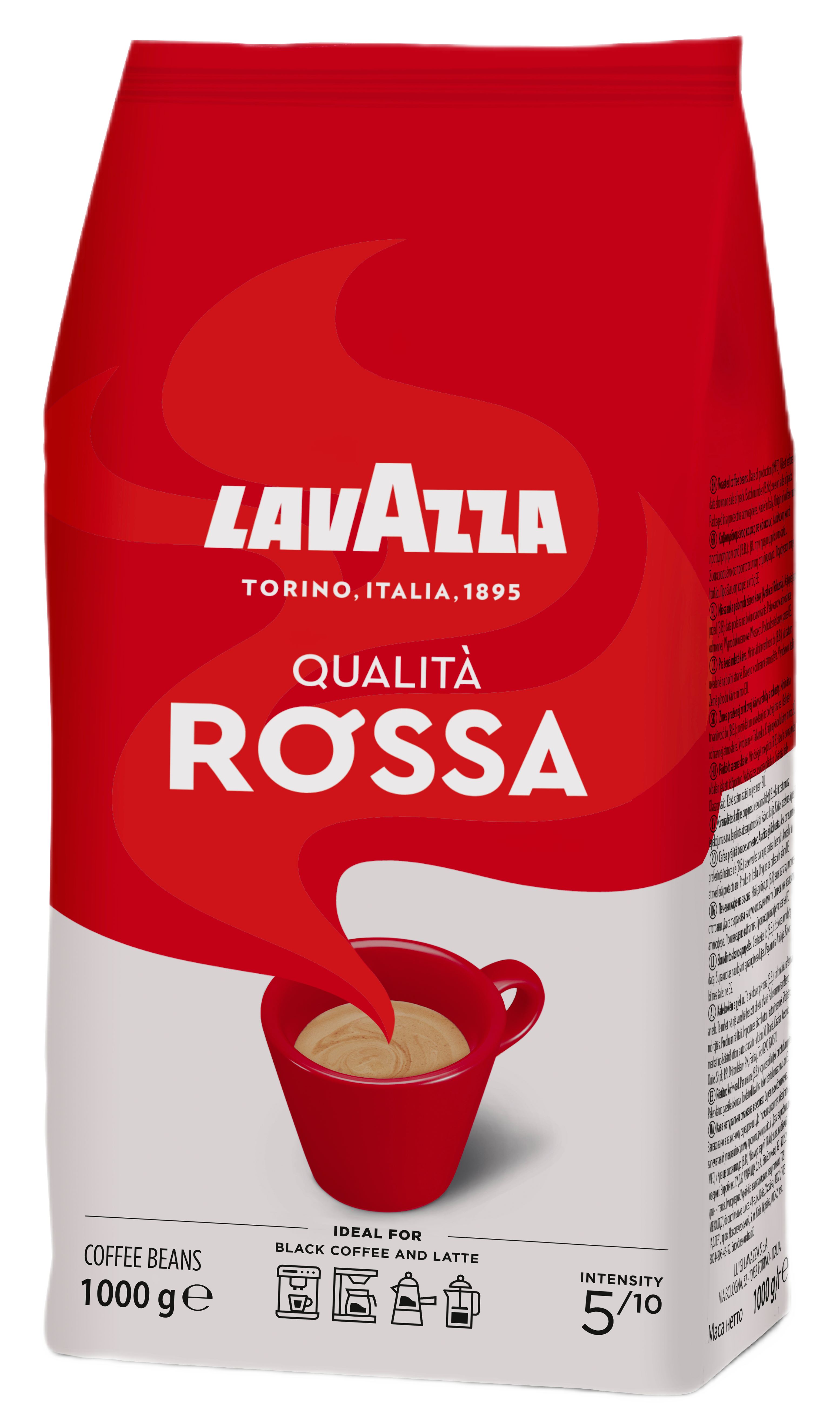 Кофе Lavazza Qualita Rossa в зернах 1 кг