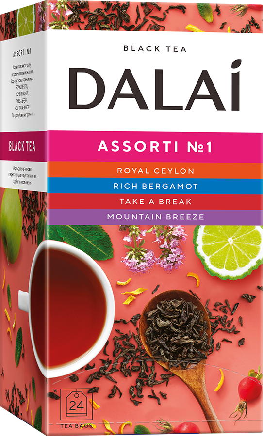 Чай черный Dalai Assorti №1  24 конв.