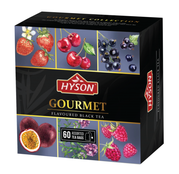Чай черный "HYSON" Фруктовая Коллекция (6 ароматов) 60 пакетов