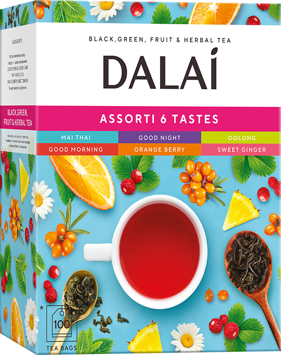Чайное Ассорти DALAI 6 вкусов 100 конв.