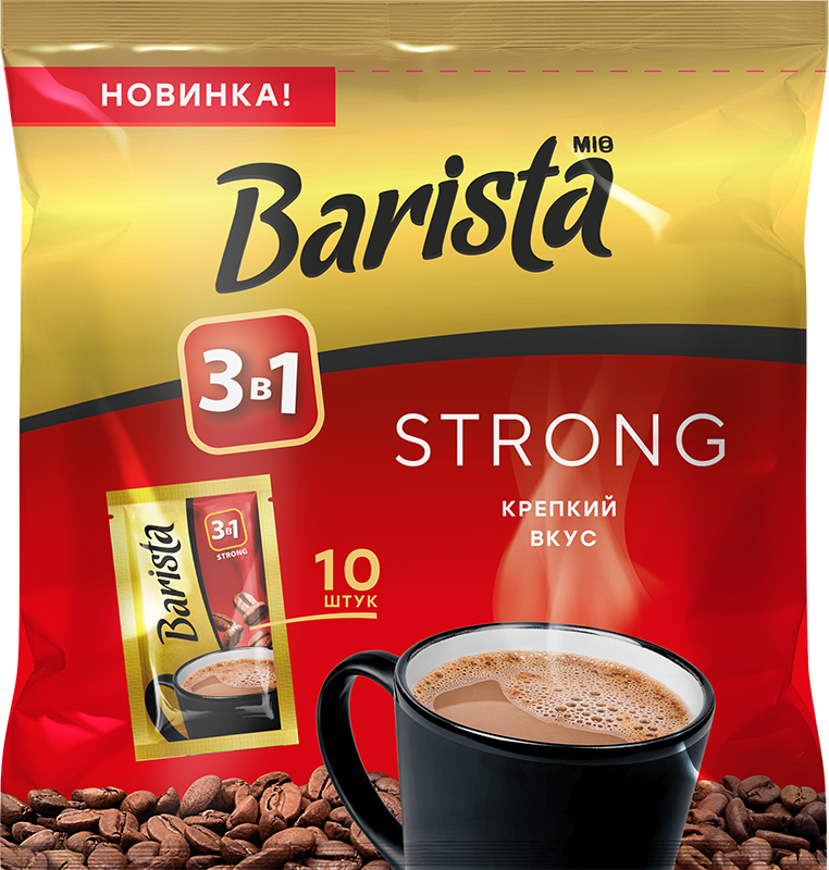 Кофе Barista Mio "Стронг 3 в 1», 10 стиков