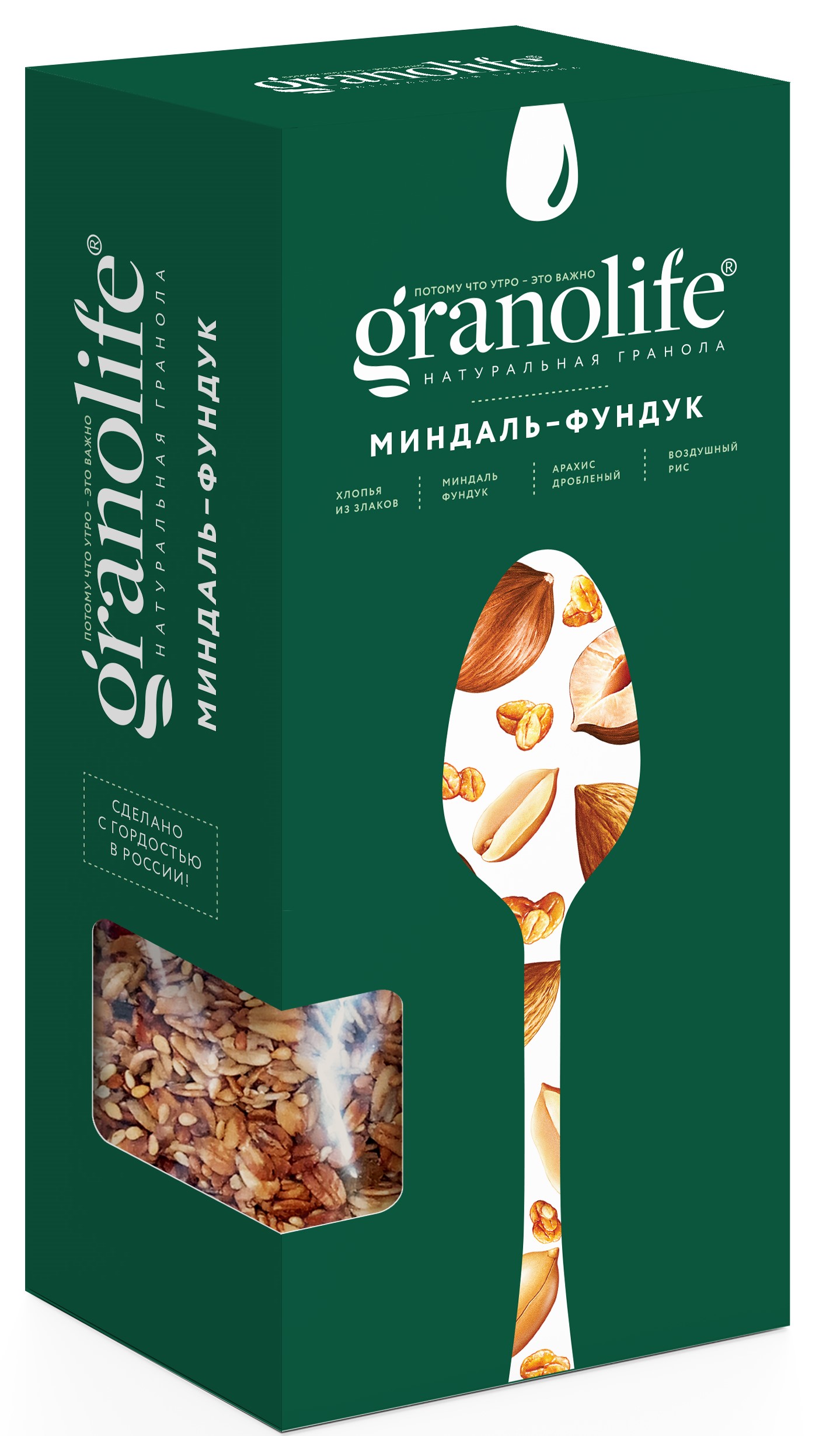 Гранола Granolife "Миндаль - фундук", 200 г
