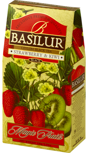 Чай черный "Basilur" "Волшебные фрукты" Клубника и киви 100 г