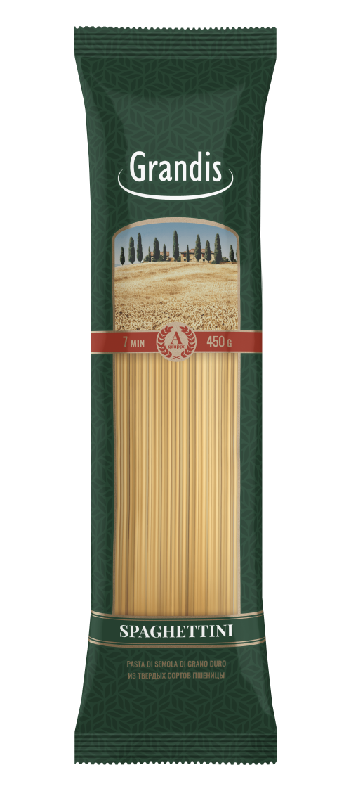Макаронные изделия «Grandis».  Спагеттини  450г