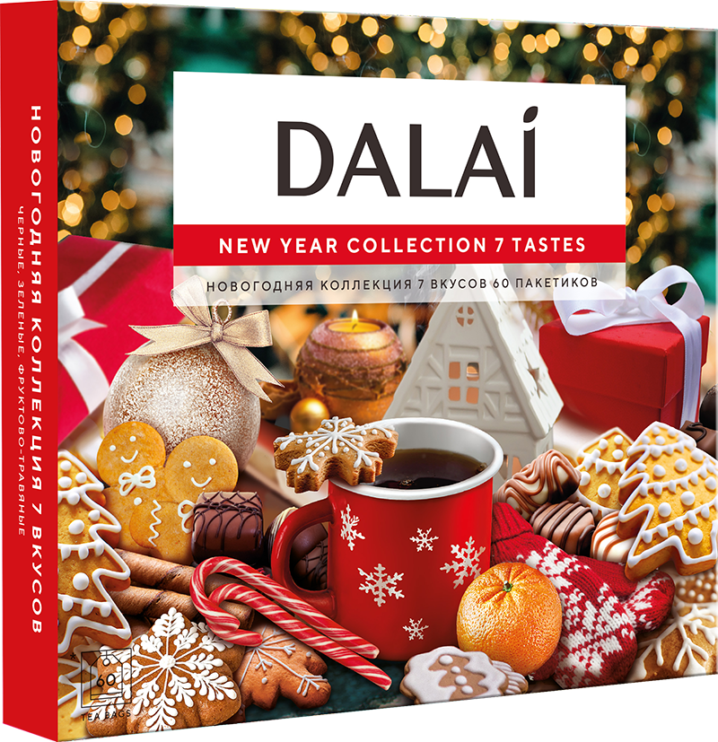 Ассорти DALAI "Новогодняя коллекция 7 вкусов"  60 пак.