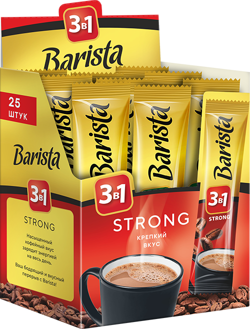 Кофе Barista Mio "Стронг 3 в 1», 25 стиков