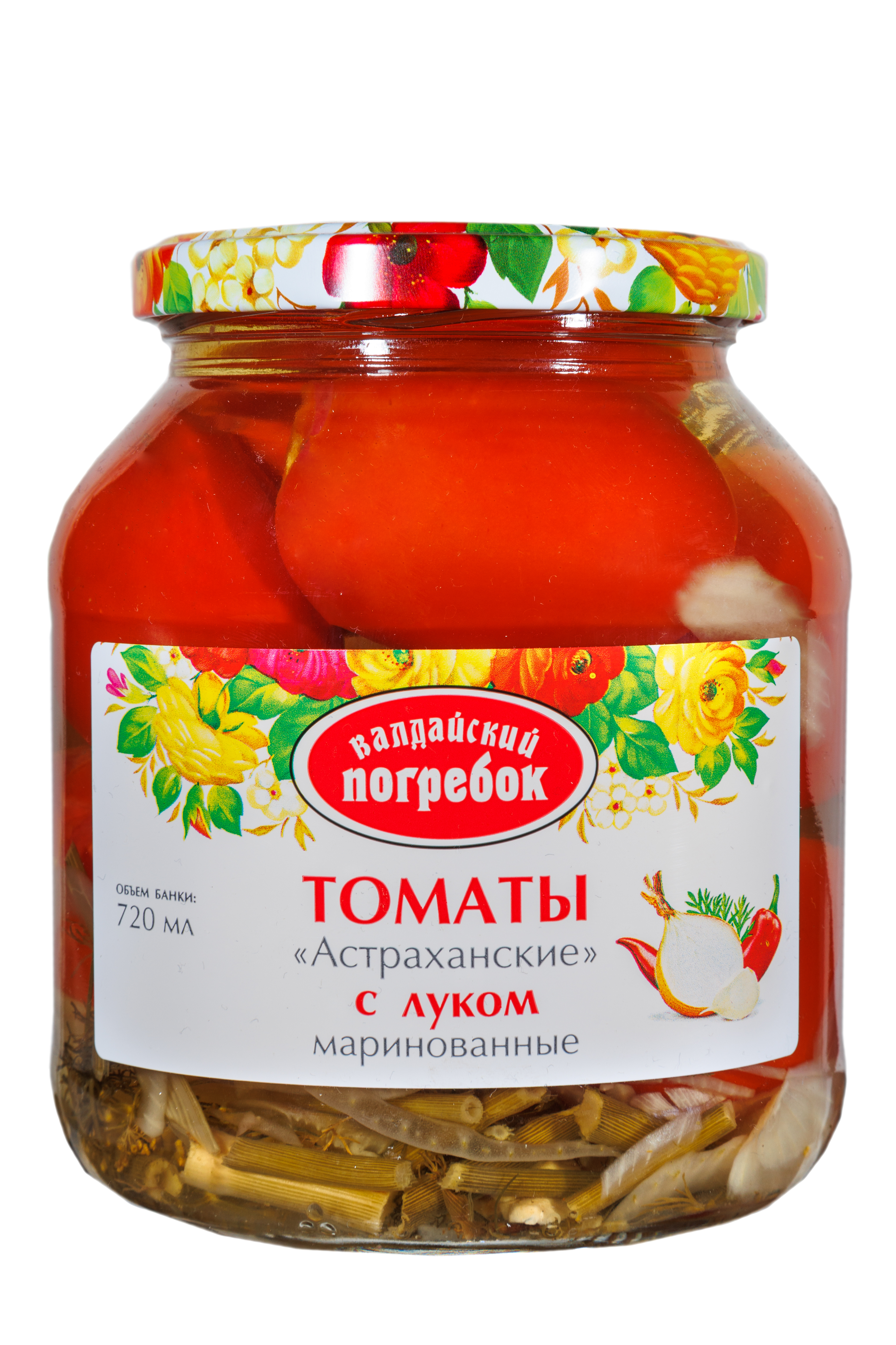Томаты «Астраханские» маринованные «Валдайский погребок» 720мл.