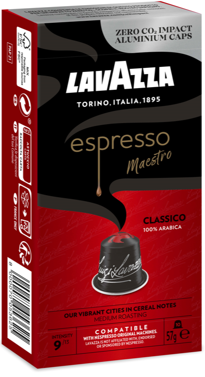 Кофе "Lavazza" молотый в капсулах ALU ESPRESSO CLASSICO 10 капс.