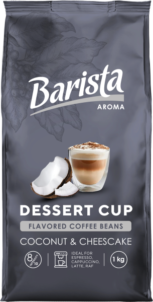  Barista Aroma "Десертная чашка" со вкусом кокоса и чизкейка, в зернах 1000 г