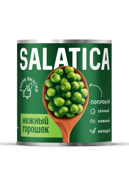 Горошек зеленый «SALATICA» 425 мл.