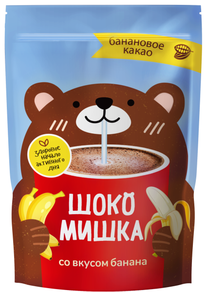 Растворимое какао Шокомишка со вкусом банана 250 г