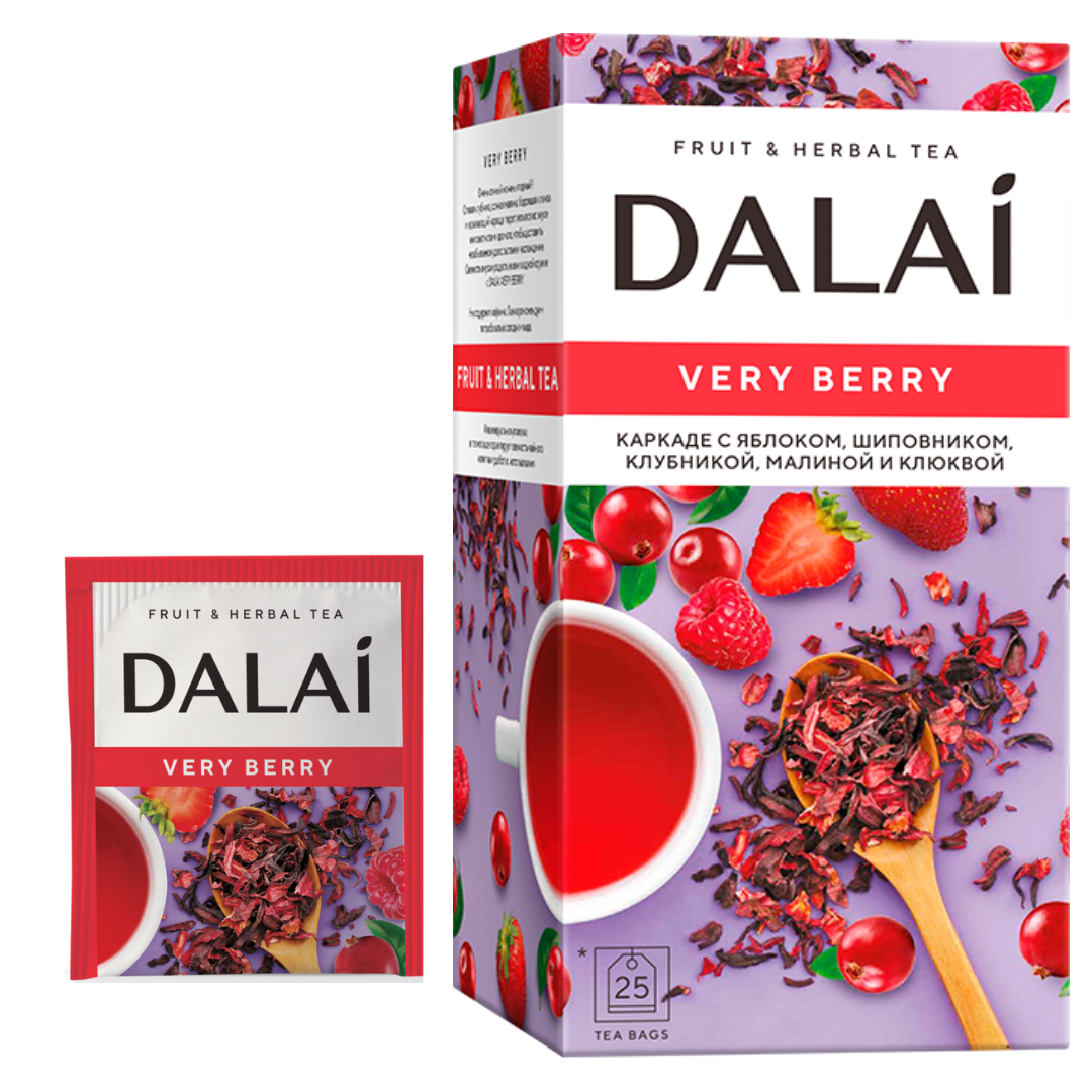 Чай травяной  DALAI Very berry 25 конв.