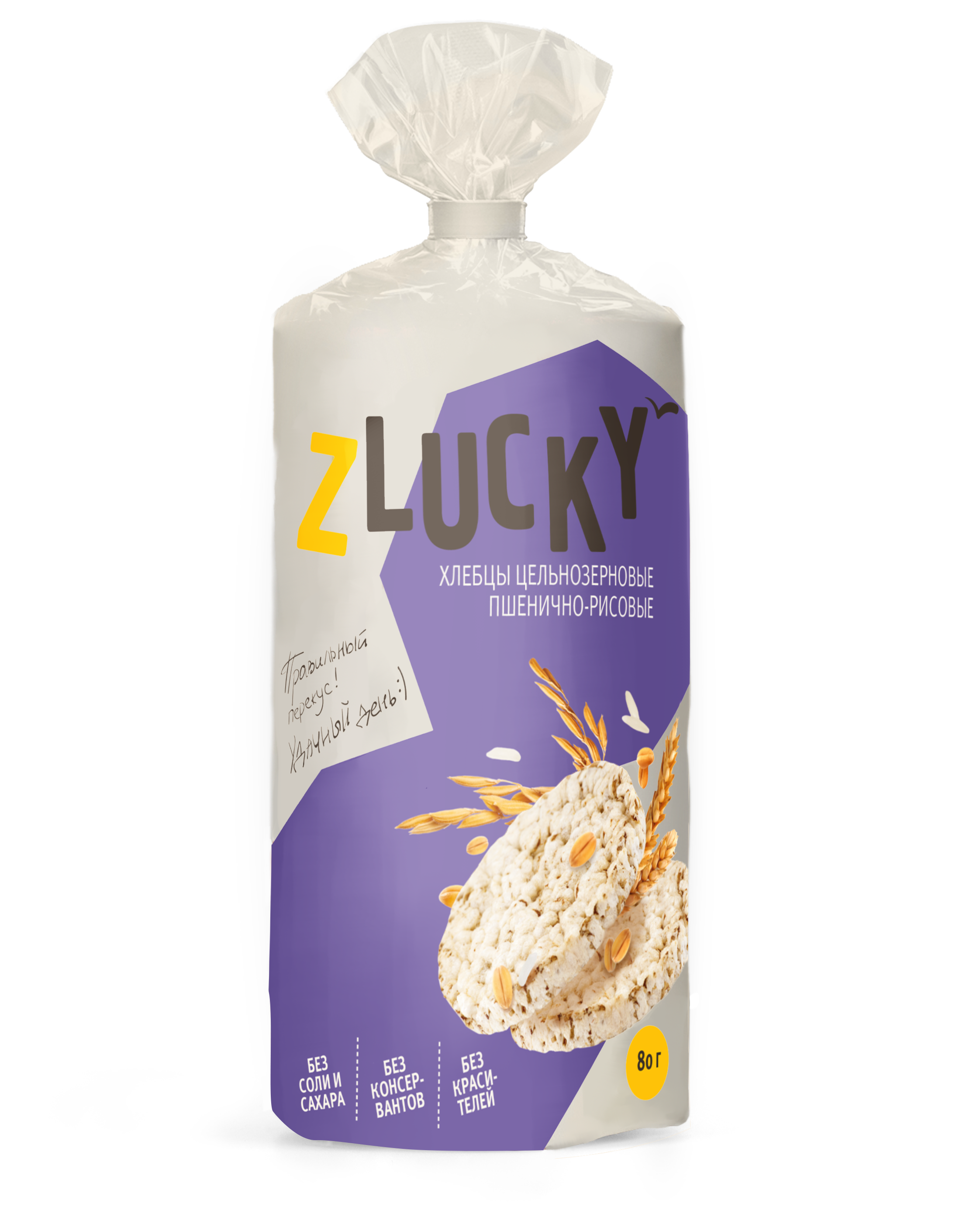 Хлебцы "Z LUCKY" Пшенично-рисовые, 80 г