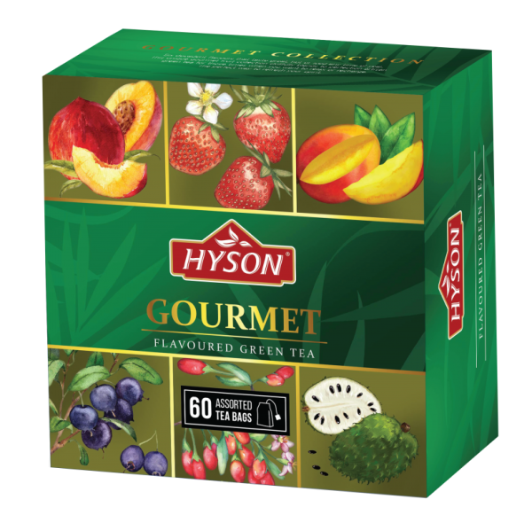 Чай зеленый "HYSON" Фруктовая Коллекция (6 ароматов) 60 пакетов