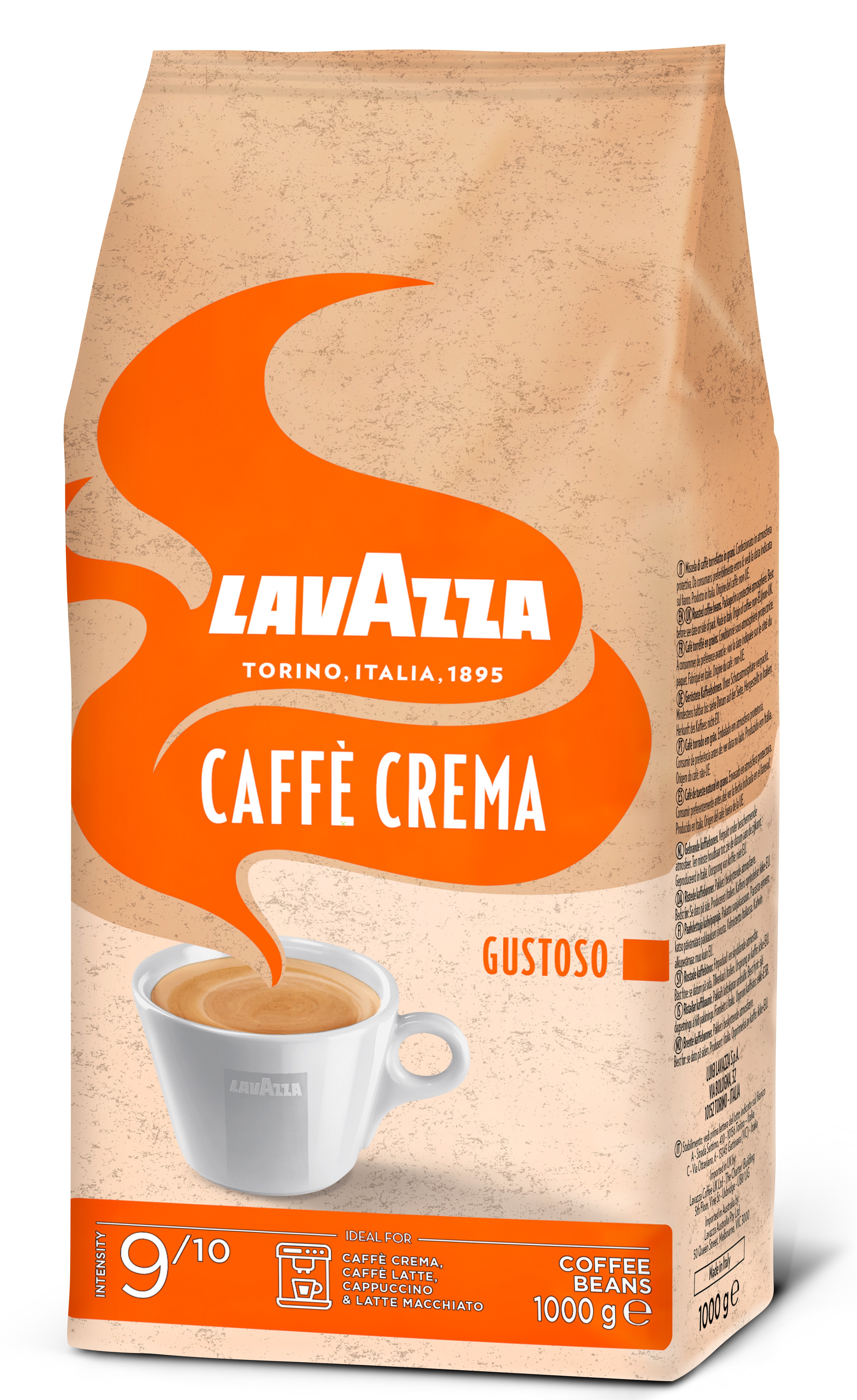 Кофе Lavazza Caffe Crema Gustoso  в зернах 1 кг