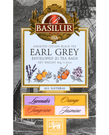 Чай Basilur  "Эрл Грей" Ассорти 20 конв.
